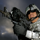 U.S. Army Staff Sergeant Ruben Romero demonstrates then-new attachments for the M4 rifle in 2006.